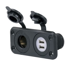 Prise double Marinco 12V / USB - Premium