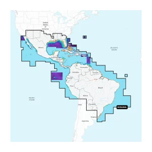 Carte Garmin Navionics Vision+ Regular – NVSA004L - Mexique, Caraïbes au Brésil